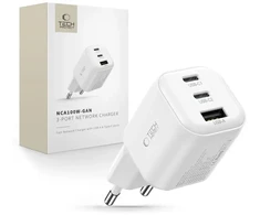 TECH-PROTECT NCA100W-GAN-AVS 3-PORT NETWORK CHARGER PD 3.2 100W / QC3.0 Baltas