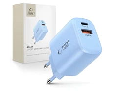 „Tech-Protect NCA20 PD 20W QC3.0 USB-A / USB-C“ sieninis įkroviklis - Mėlyna