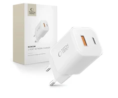 „Tech-Protect NCM33W“ 2 prievadų PD33W/QC3.0 sieninis įkroviklis - baltas
