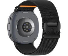 Tech-Protect Nylon Clasp Strap for Samsung Galaxy Watch 40/44/46 mm - Juodas