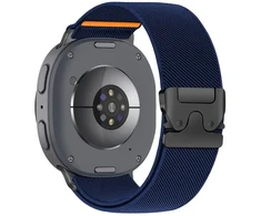Tech-Protect Nylon Clasp Strap for Samsung Galaxy Watch 40/44/46 mm - Navy Mėlyna