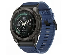Tech-Protect Nylon Classic Strap for Garmin Fenix ​​5X / 5X Plus / 6X / 6X Pro / 7X / 8 / 8 Pro / 9 / 9 Pro (47 mm) - Navy Mėlyna