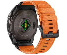 Tech-Protect Nylon Classic Strap for Garmin Fenix ​​5X / 5X Plus / 6X / 6X Pro / 7X / 8 / 8 Pro / 9 / 9 Pro (51 mm) - Oranžinis