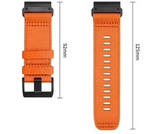 Tech-Protect Nailono klasikinis dirželis, skirtas Garmin Fenix ​​5X / 5X Plus / 6X / 6X Pro / 7X / 8 / 8 Pro / 9 / 9 Pro (51 mm) – Oranžinis