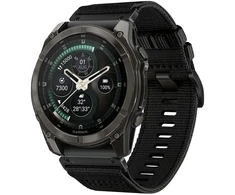 Tech-Protect Nylon Classic Strap for Garmin Fenix ​​5X / 5X Plus / 6X / 6X Pro / 7X / 8 / 8 Pro / 9 / 9 Pro (47 mm) - Juodas