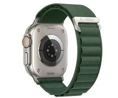 TECH-PROTECT NYLON PRO APPLE WATCH 8 / 9 / 10 / 11 / 12 / SE / ULTRA (44 / 45 / 46 / 49 MM) kariuomenės žalia