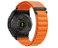 TECH-PROTECT NYLON PRO GARMIN FENIX 5X / 5X PLUS / 6X / 6X PRO / 7X / 8 / 8 PRO / 9 / 9 PRO (47 MM) Oranžinis