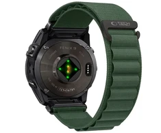 TECH-PROTECT NYLON PRO GARMIN FENIX 5X / 5X PLUS / 6X / 6X PRO / 7X / 8 / 8 PRO / 9 / 9 PRO (47 MM) MILITARY Žalias