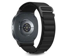 Tech-Protect Nylon Stripe apyrankė skirta Samsung Galaxy Watch 40/44/46 mm - juodos spalvos