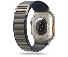 Apyrankė laikrodžiui Apple Watch 4 / 5 / 6 / 7 / 8 / 9 / SE / Ultra 1 / 2 (42 / 44 / 45 / 49 mm) Tech-Protect Nylon Pro Navy / pilkos spalvos