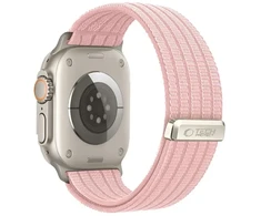 Tech-Protect Nylon Sport Band for Apple Watch 44/45/46/49 mm - Light Rožinė