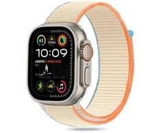 Tech-Protect nylon Apple Watch 6 / 7 / 8 / 9 / 10 / SE / Ultra 1 / 2 (44 / 45 / 46 / 49 mm) kreminės spalvos