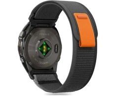 Tech-Protect nylon Garmin Fenix 5X / 5X Plus / 6X / 6X Pro / 7X / 8 (51 mm) juodos ir oranžinės spalvos