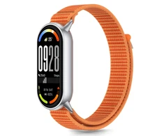Tech-Protect Nylon Pro apyrankė skirta Xiaomi Smart Band 8 / 9 / 10 / NFC – oranžinės spalvos-Gray