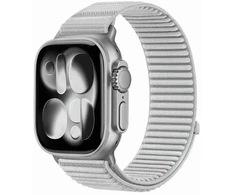 TECH-PROTECT NYLONLOOP APPLE WATCH 8 / 9 / 10 / 11 / 12 / SE / ULTRA (44 / 45 / 46 / 49 MM) ŠVIESIAI PILKA