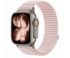 TECH-PROTECT NYLONLOOP APPLE WATCH 8 / 9 / 10 / 11 / 12 / SE / ULTRA (44 / 45 / 46 / 49 MM) MILTELINĖS ROŽINĖS SPALVOS