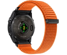 TECH-PROTECT NYLONLOOP GARMIN FENIX 5X / 5X PLUS / 6X / 6X PRO / 7X / 8 / 8 PRO / 9 / 9 PRO (51 MM) ORANŽINIS SIGNALAS