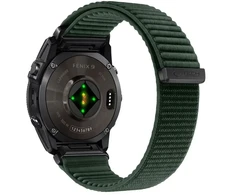 TECH-PROTECT NYLONLOOP GARMIN FENIX 5X / 5X PLUS / 6X / 6X PRO / 7X / 8 / 8 PRO / 9 / 9 PRO (51 MM) MILITARY Žalias