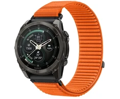 TECH-PROTECT NYLONLOOP GARMIN FENIX 5X / 5X PLUS / 6X / 6X PRO / 7X / 8 / 8 PRO / 9 / 9 PRO (51 MM) ORANŽINIS SIGNALAS