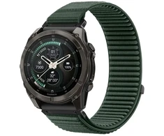 TECH-PROTECT NYLONLOOP GARMIN FENIX 5X / 5X PLUS / 6X / 6X PRO / 7X / 8 / 8 PRO / 9 / 9 PRO (51 MM) MILITARY Žalias