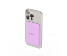 Tech-Protect LifeMag MagSafe PB10 5000mAh Power Bank – rožinės spalvos
