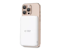 Powerbank Tech-Protect PB24 LifeMag QI2 MagSafe 10000 mAh – baltos spalvos
