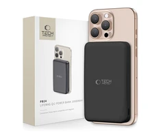 Powerbank Tech-Protect PB24 LifeMag QI2 MagSafe 10000 mAh – juodos spalvos