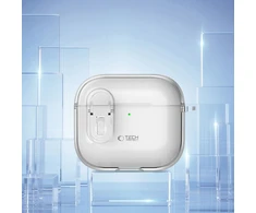 Apple AirPods 4 Tech-Protect Slim Hook Clear dėklas jūsų ausinėms skaidrus