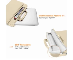 Tech-Protect Pocket 13-14 Nešiojamas kompiuteris Bag - rusvai gelsvas