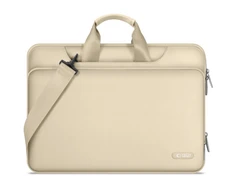 15-16 Tech-Protect Pocket Nešiojamas kompiuteris Bag - rusvai gelsvas
