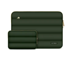 Nešiojamo kompiuterio dėklas 15″ – 16″ Tech-Protect Puffy Army Žalias