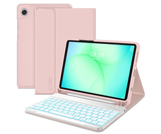 Tech-Protect SC Pen dėklas skirtas Samsung Galaxy Tab A9 / A11 8.7 X110 / X115 / X133 / X135 – rožinės spalvos