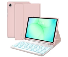 Tech-Protect SC Pen dėklas skirtas Samsung Galaxy Tab A9 / A11 8.7 X110 / X115 / X133 / X135 – rožinės spalvos