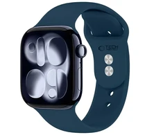 Tech-Protect SILIKONINIS DIRŽELIS WATCH 8 / 9 / 10 / 11 / 12 / SE / ULTRA (44 / 45 / 46 / 49 MM) TAMSIAI MĖLYNAS