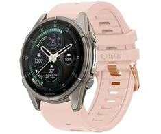 TECH-PROTECT Silikoninis GARMIN FENIX 5S / 5S PLUS / 6S / 6S PRO / 7S / 8 / 9 / 9 PRO (43 MM) miltelių rožinės spalvos