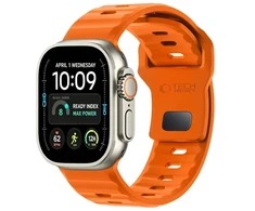 Tech-Protect SILICONE LINE WATCH 8 / 9 / 10 / 11 / 12 / SE / ULTRA (44 / 45 / 46 / 49 MM) ORANŽINIS