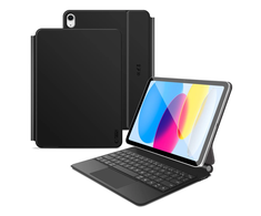 „Tech-Protect Smartcase Magnetic“ su klaviatūra, skirtas „iPad 10.9“ (2022 m.) / „iPad 11“ (2025 m.) - Juodas