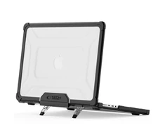 „Tech-Protect SmartShell Pro“ dėklas, skirtas „Macbook Pro 14 M1 / M2 / M3 / M4 / M5“ 2021–2025 m. – juodas ir skaidrus