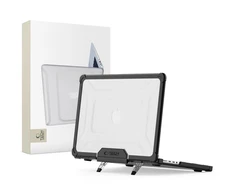 „Tech-Protect SmartShell Pro“ dėklas, skirtas „Macbook Pro 14 M1 / M2 / M3 / M4 / M5“ 2021–2025 m. – juodas ir skaidrus