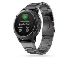 Tech-Protect Bransoleta STAINLESS GARMIN FENIX 5 / 6 / 6 PRO / 7 Juodas (Pažeista pakuotė)