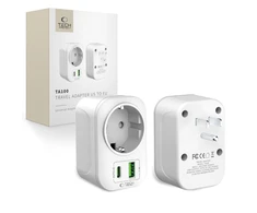 „Tech-Protect TA100“ JAV adapteris – baltas