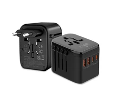 Tech-Protect TA200 EU / UK / US / AU adapter - juodas