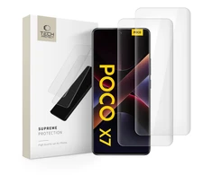 Tech-Protect Supreme Protection apsauginis stiklas for Xiaomi Redmi Note 14 PRO / 14 PRO+ 5G / Poco X7 5G – Transparent