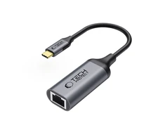 Tech-Protect UltraBoost USB-C į Ethernet RJ45 1000Mbps adapteris - Juodas