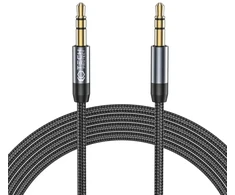 Tech-Protect UltraBoost cable 3.5mm mini jack | 3.5mm mini jack 1.5m - juodas