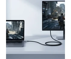 TECH-PROTECT ULTRABOOST KABELIS USB-C Į HDMI 2.1 8K 60HZ 200CM GELEŽIES PILKOS SPALVOS