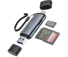 Tech-Protect ultraboost card reader SD &amp; Micro SD pilkas