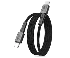 „Tech-Protect Ultraboost DNA MagTwist USB-C PD“ kabelis 100W / 5A 200 cm – pilkos spalvos
