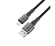 Tech-Protect Ultraboost DNA USB-A / Lightning kabelis 12W/2.4A 25 cm - pilka