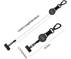 Tech-Protect UrbanLoop Anti-Theft Phone Holder with Retractable Lanyard - Juodas